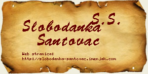 Slobodanka Santovac vizit kartica
